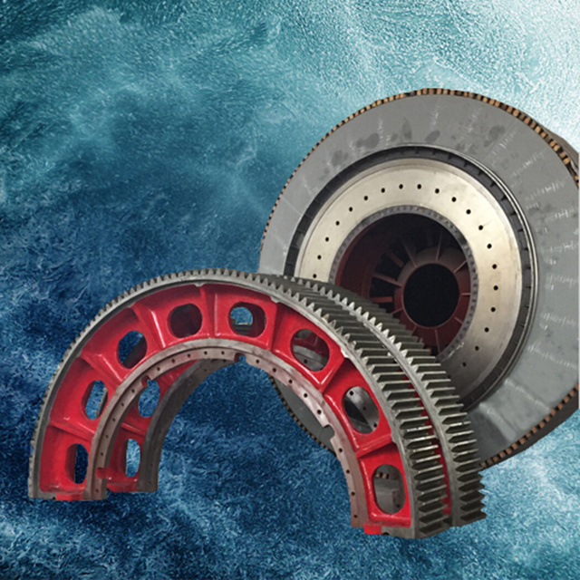 Cast ZG42CrMo Half Gear for Cement Mil